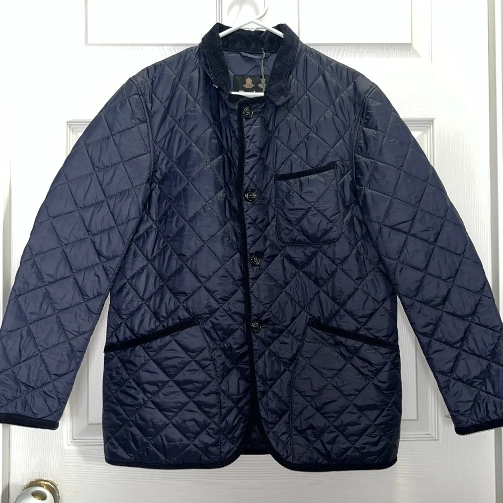 Barbour Tartan
Men's Quilted Navy Jacket - Picture 2 of 11
